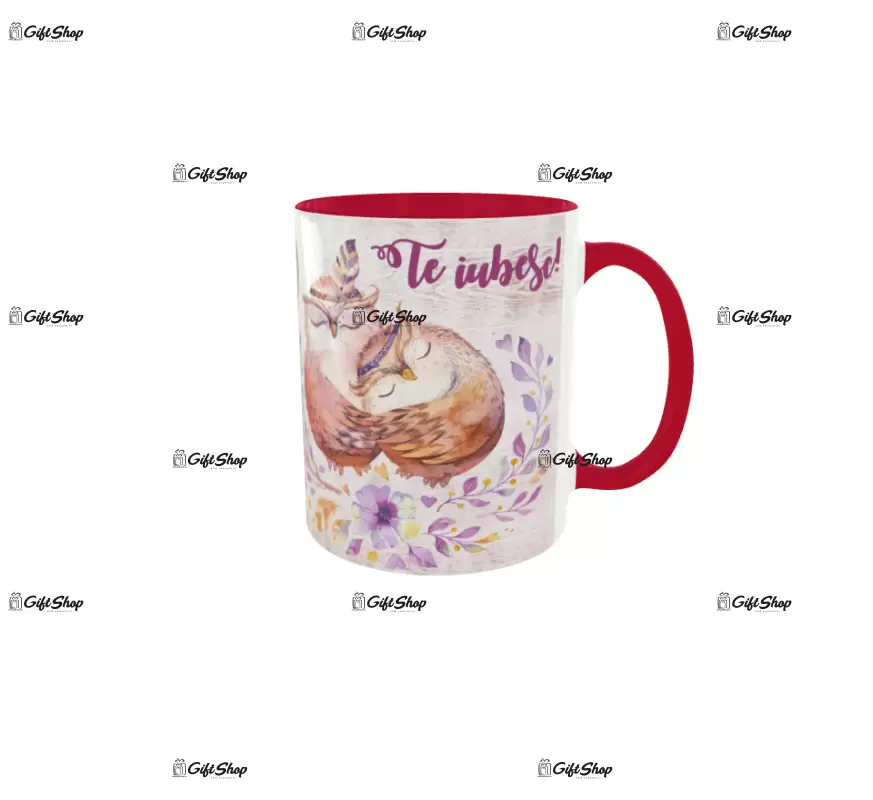 Te iubesc, cana din ceramica, 330ml, model 7