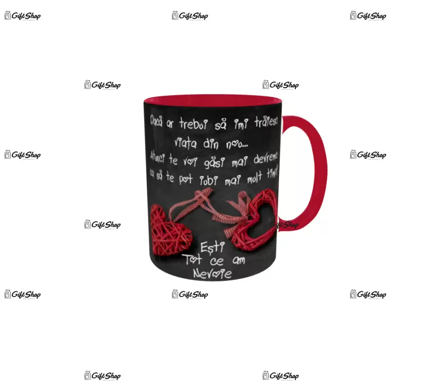 Esti tot ce am nevoie, cana din ceramica, 330ml