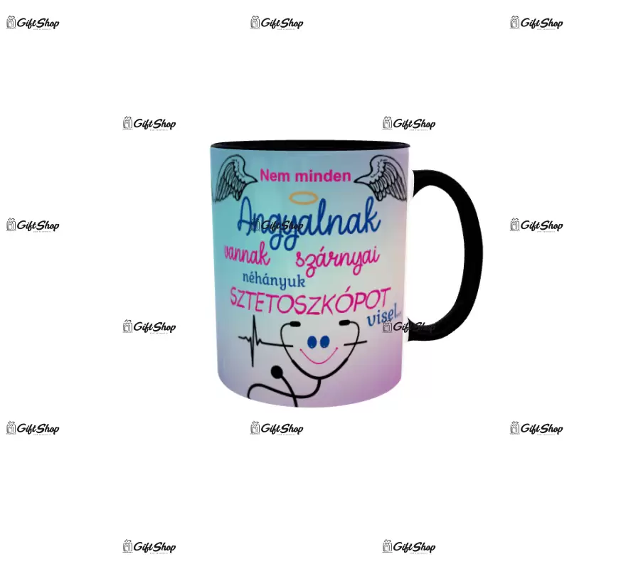 Nem minden angyalnak vannak szárnyai néhányuk sztetoszkópot visel, cana ceramica, 330ml