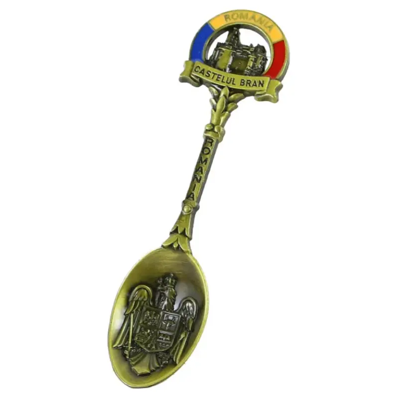 Castelul bran, romania, magnet frigider lingurta 3x11 cm