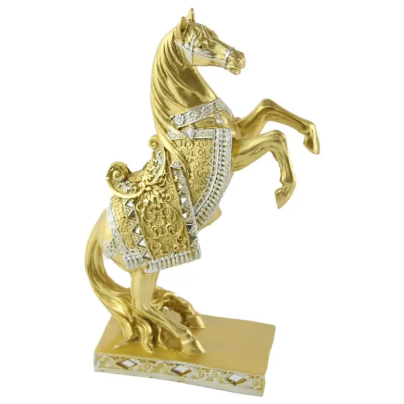 Statueta cal, din rasina, 26 cm