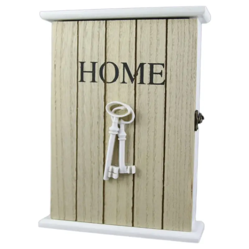 Cutie pentru chei din lemn, home 19×26 cm – design cu chei