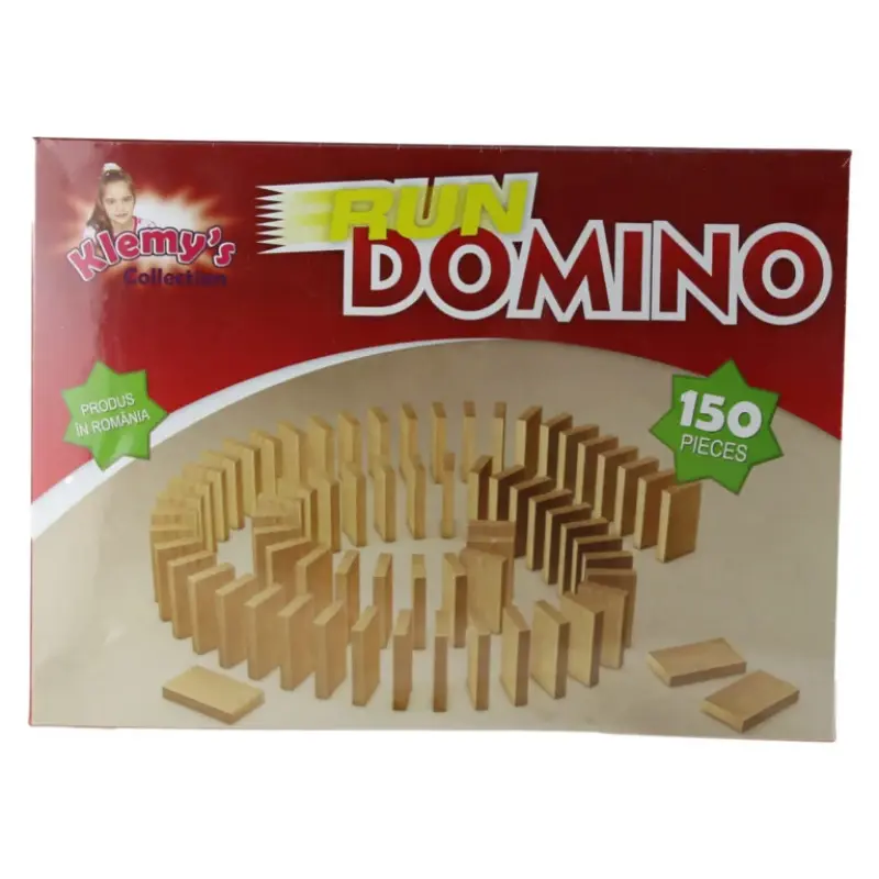Joc de societate din lemn run domino, 150 piese klemy?s collection