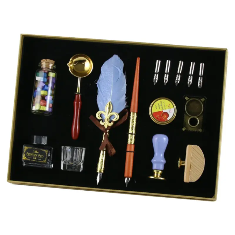 Set cadou, pana de scris calligraphy 15 piese
