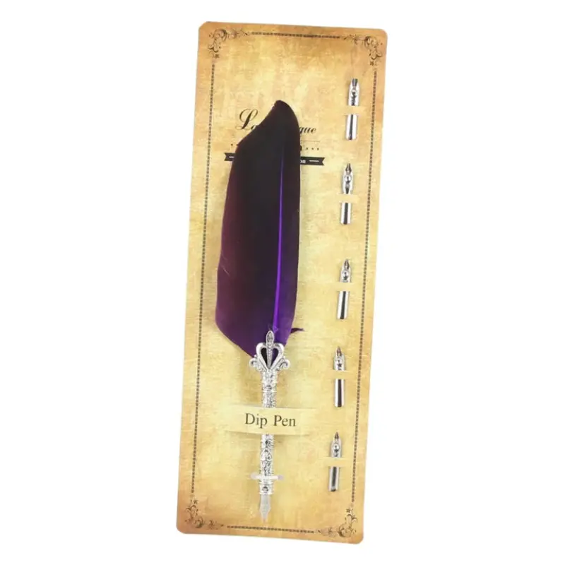 Set cadou, pana de scris dip pen, 6 piese