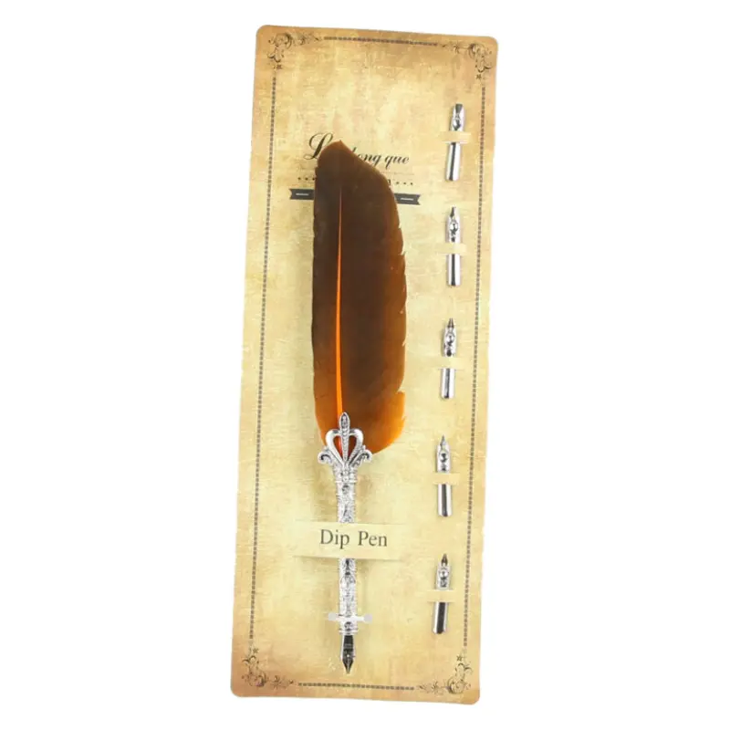 Set cadou, pana de scris dip pen, 6 piese
