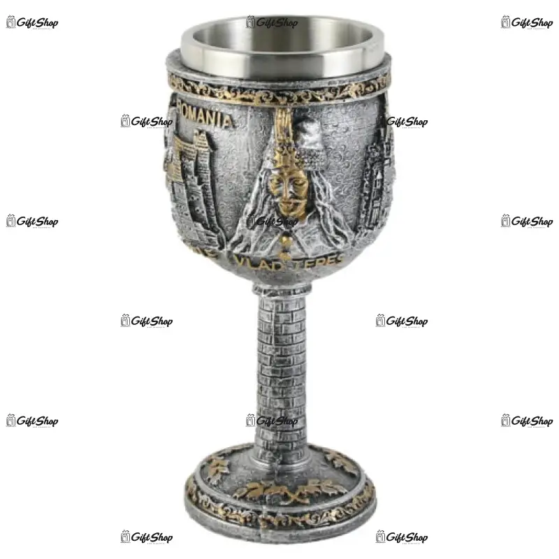 Parlamentul ,ateneul, vlad tepes romania, pocal din metal si rasina
