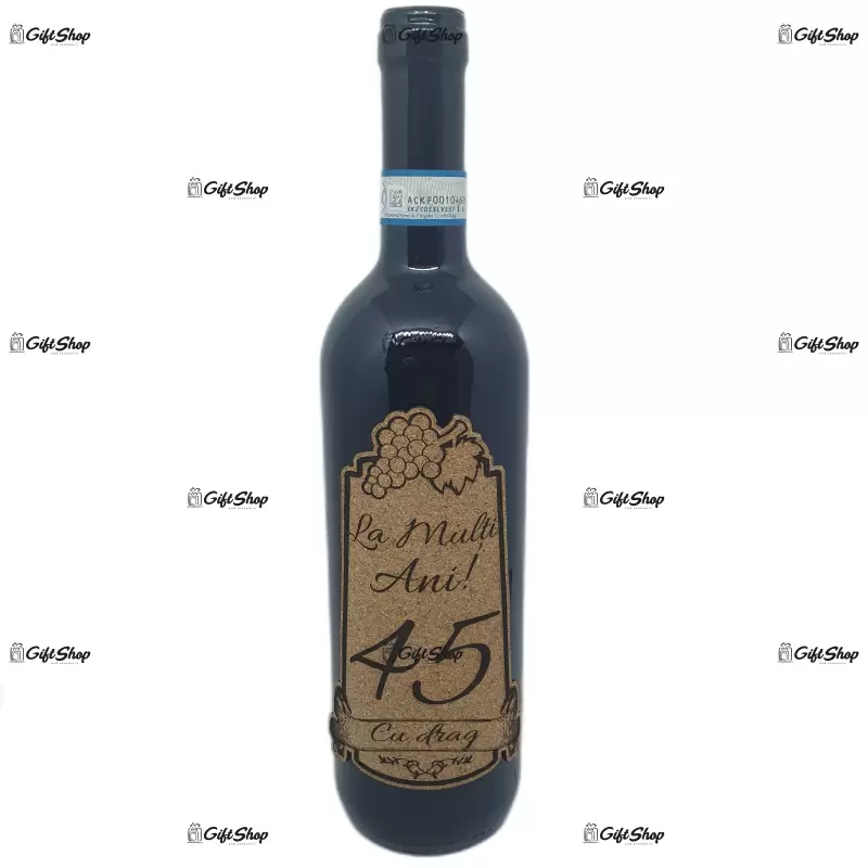 La multi ani 45 editie limitata, vin rosu cabernet sauvignon, demisec, 750ml, 13.5% alcool