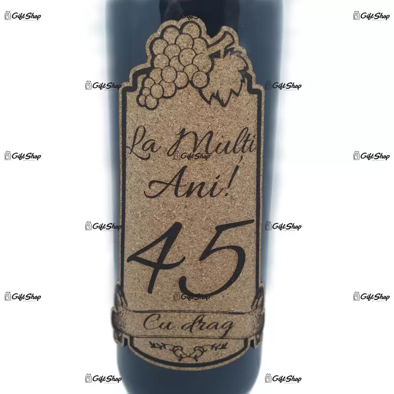 La multi ani 45 editie limitata, vin rosu cabernet sauvignon, demisec, 750ml, 13.5% alcool