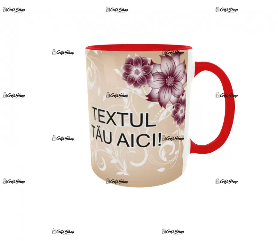 Cana, personalizata cu poza si text, 330ml, model 3108