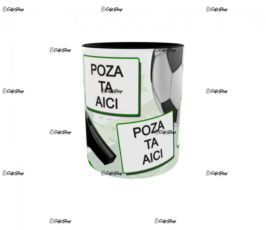 Cana, personalizata cu 3 poze si 1 text, 330ml, model 3126
