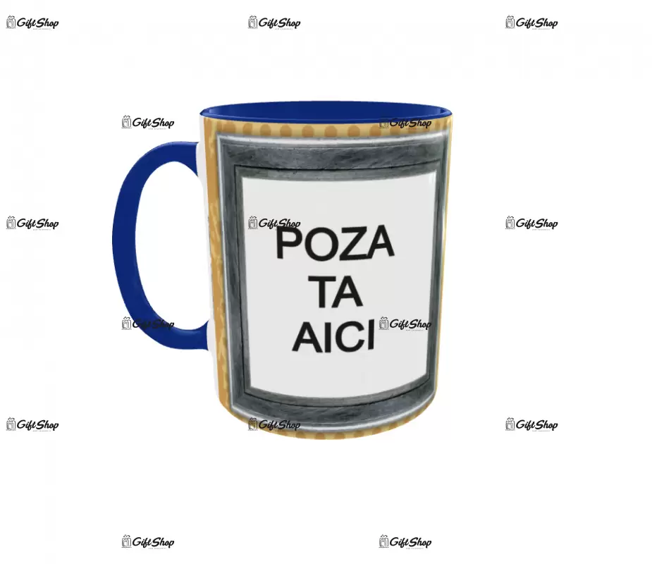 Cana, personalizata cu 2 poze, 330ml, model  model 3130