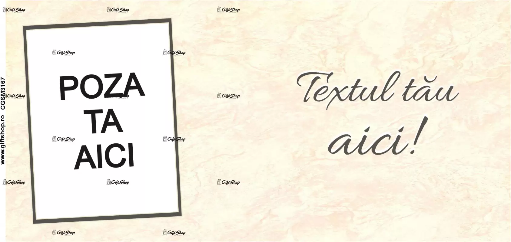 Cana, personalizata cu poza si text, 330ml, model 3167