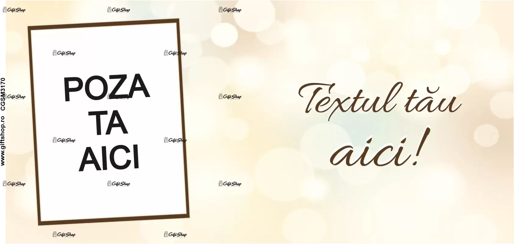Cana, personalizata cu poza si text, 330ml, model 3170