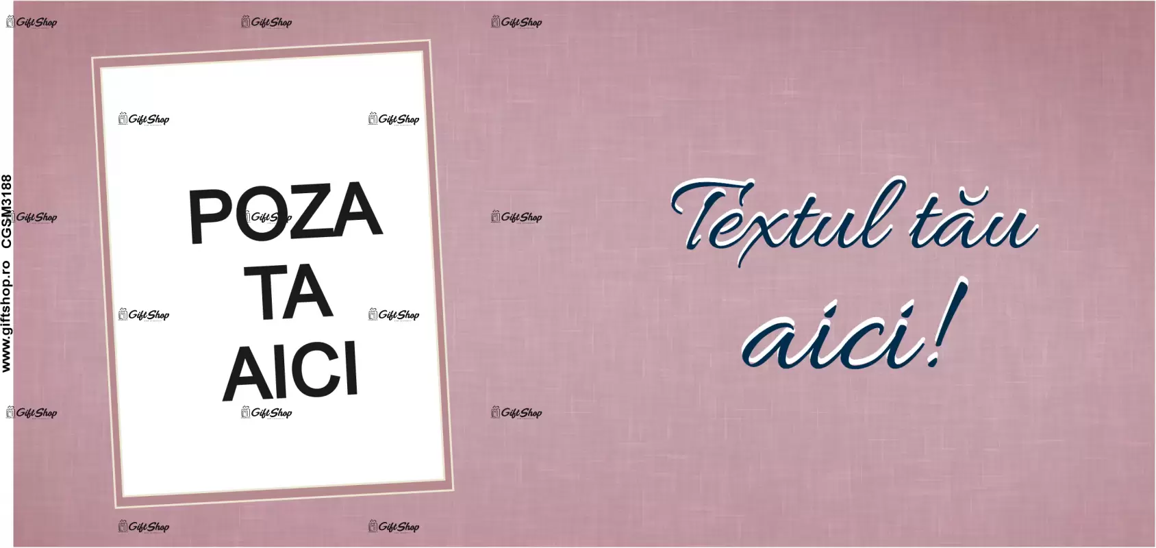Cana, personalizata cu poza si text, 330ml, model 3188
