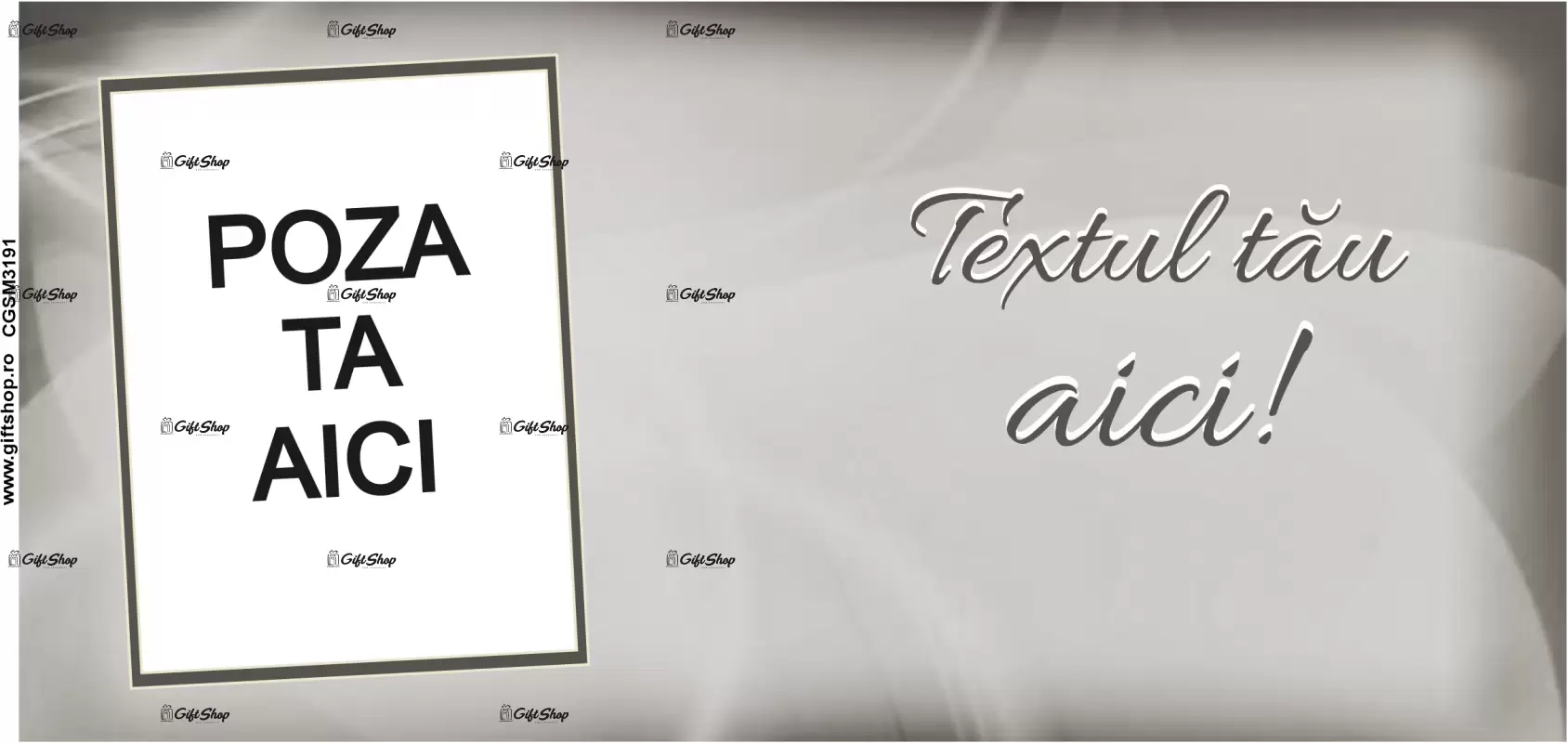 Cana, personalizata cu poza si text, 330ml, model 3191