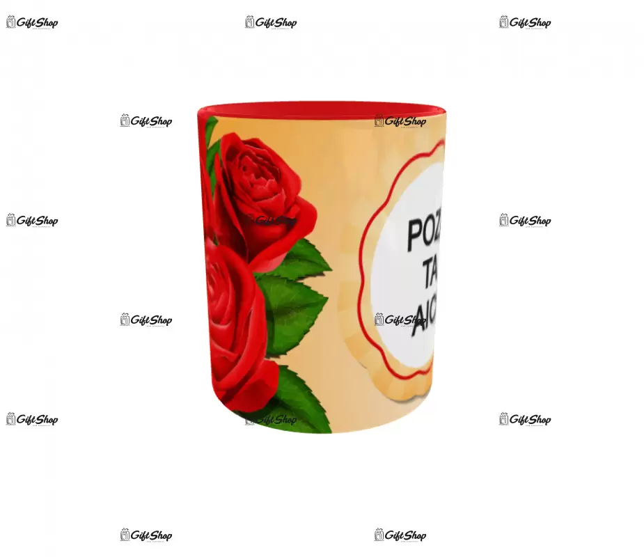 Cana, personalizata cu poza si text, 330ml, model 3214