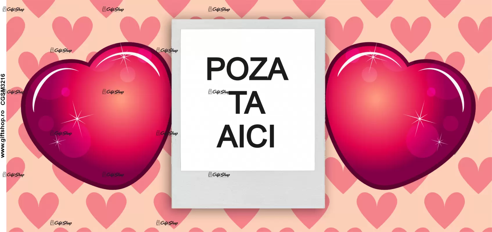 Cana, personalizata cu poza si text, 330ml, model 3216