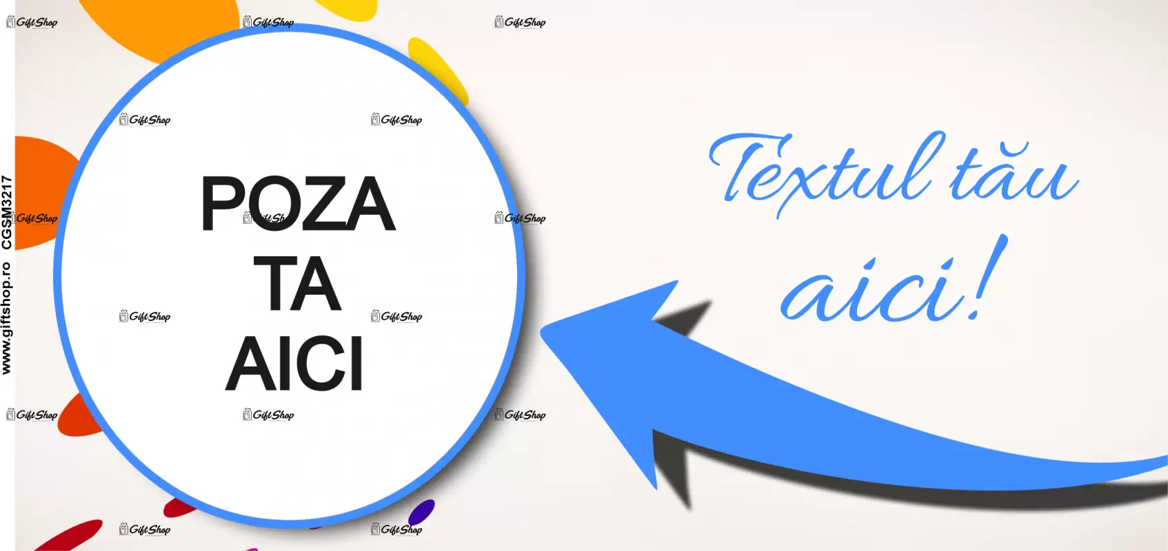 Cana, personalizata cu poza si text, 330ml, model 3217