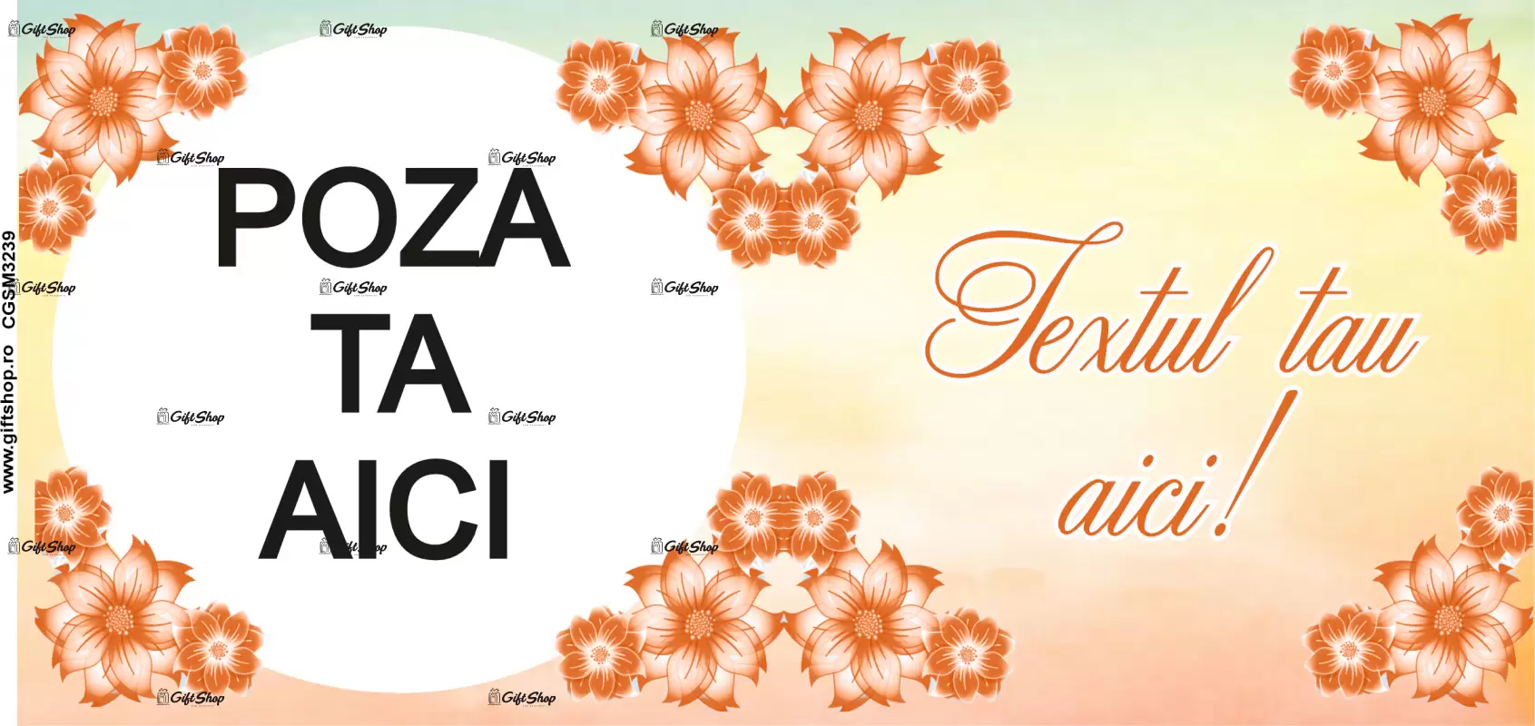Cana, personalizata cu poza si text, 330ml, model 3239