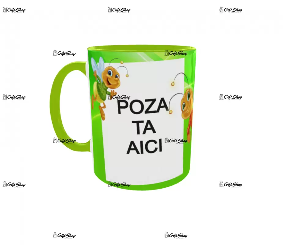 Cana, personalizata cu poza si text, 330ml, model 3242