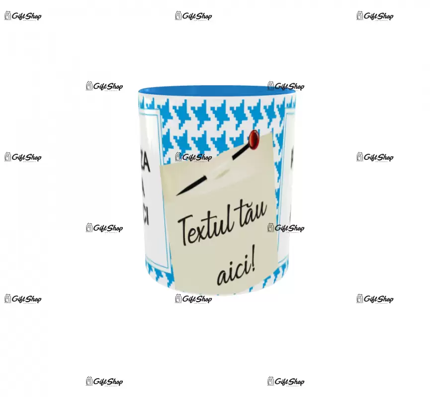 Cana, personalizata cu 2 poze si text, 330ml, model 3252