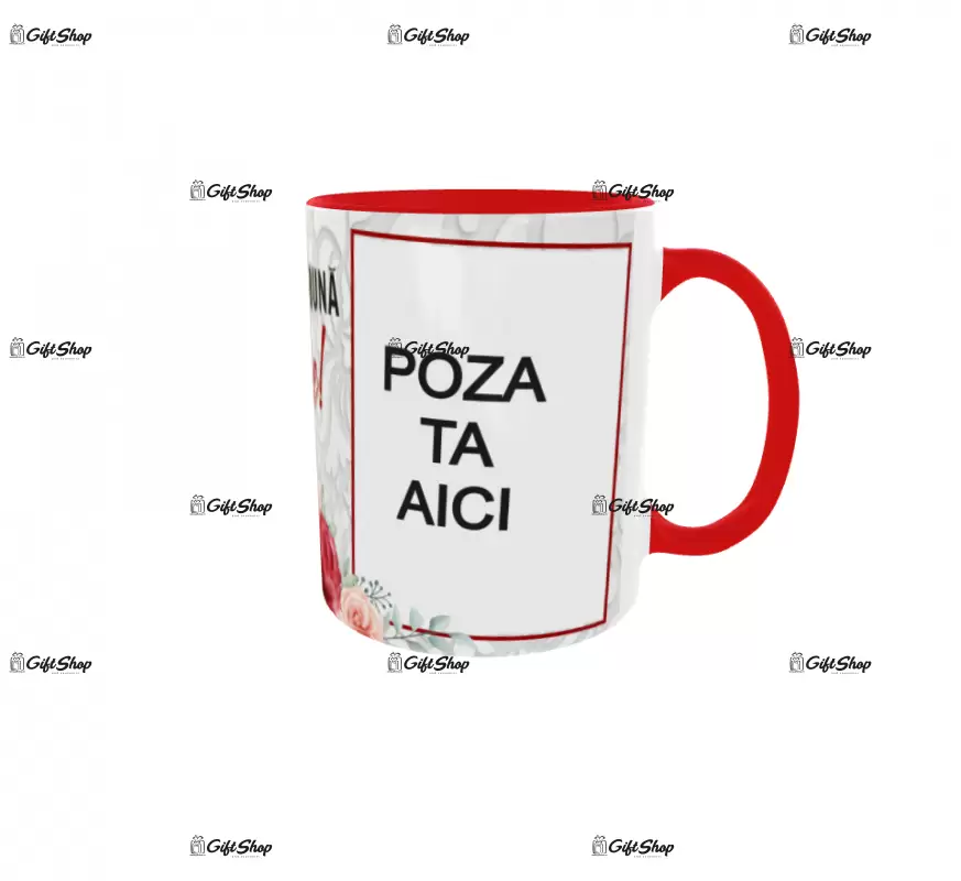 Pentru cea mai buna sotie, cana personalizata cu poza si text, 330ml, model 3265