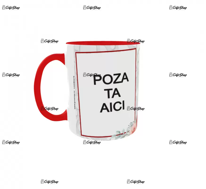 La multi ani, cana personalizata cu 2 poze si text, 330ml, model 3276