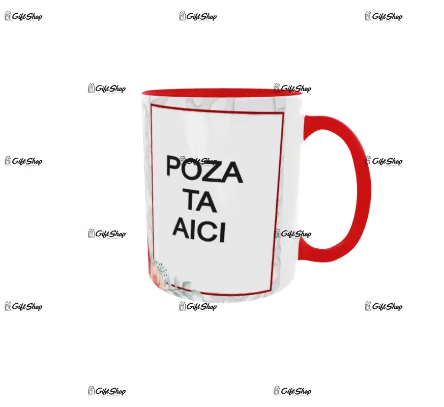 La multi ani, cana personalizata cu 2 poze si text, 330ml, model 3276
