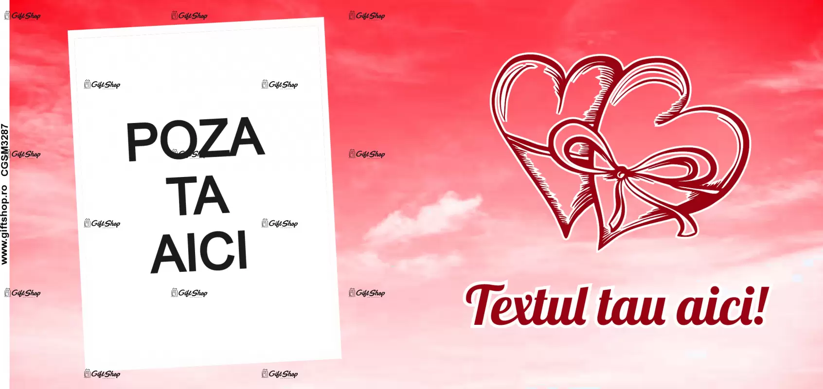 Cana, personalizata cu poza si text, 330ml, model 3287