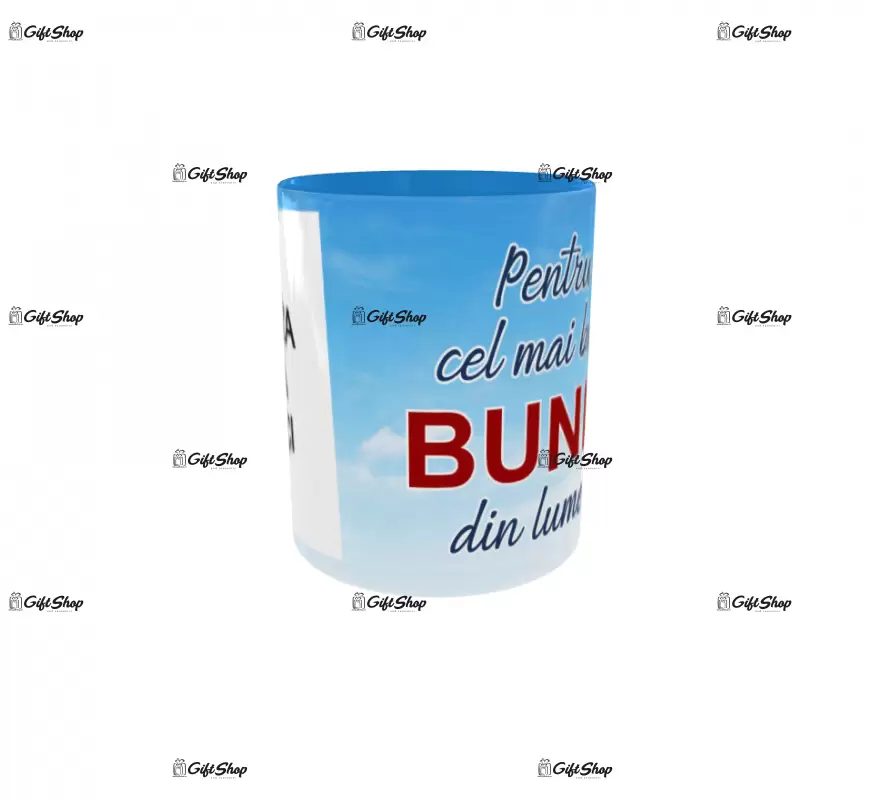 Pentru cel mai bun bunic din lume, cana personalizata cu poza si text, 330ml, model 3289