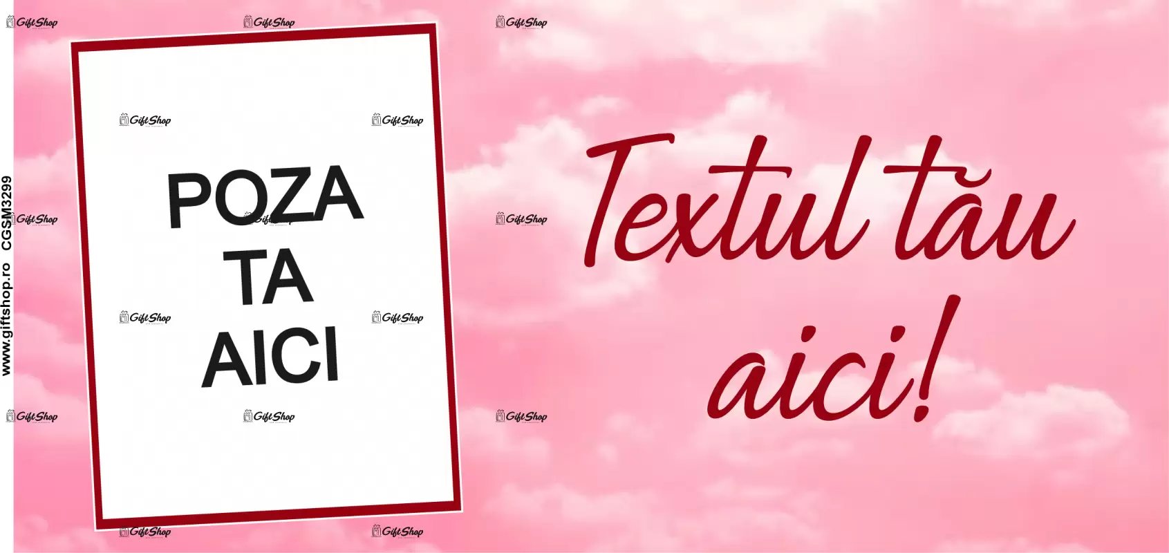 Cana, personalizata cu poza si text, 330ml, model 3299