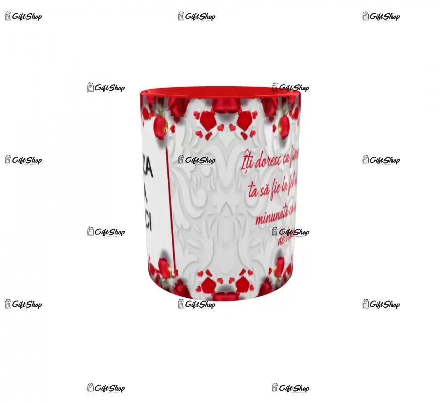 Iti doresc ca fiecare zi din viata ta..., cana personalizata cu poza si text, 330ml, model 3304