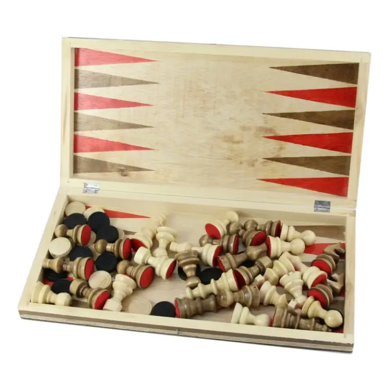 Joc sah cu table, din lemn a_1