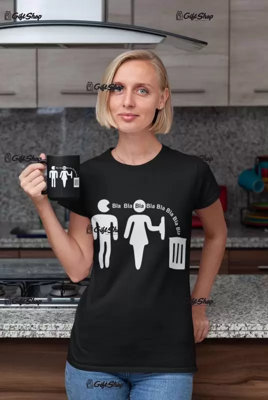 Bla bla bla..., tricou cu mesaj f