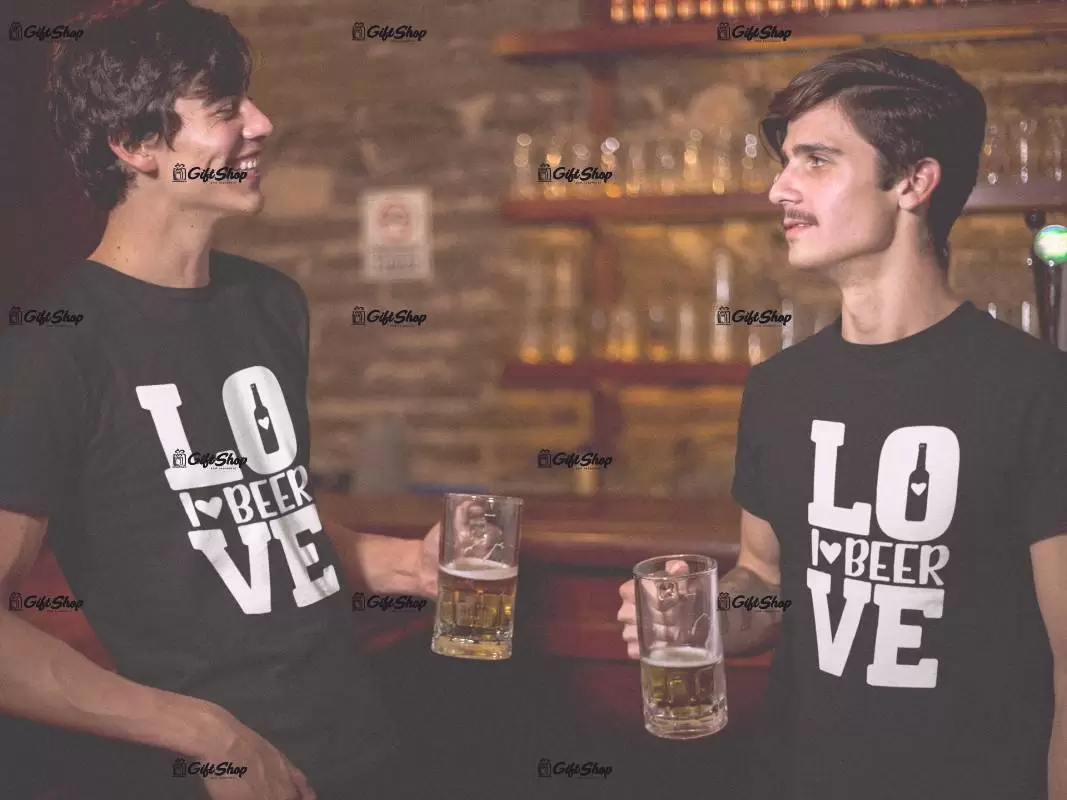 Love beer, tricou cu mesaj