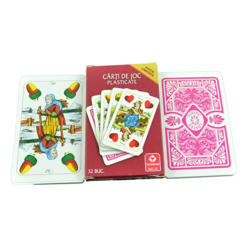 Magyar kartya piros, carti de joc, model 002211