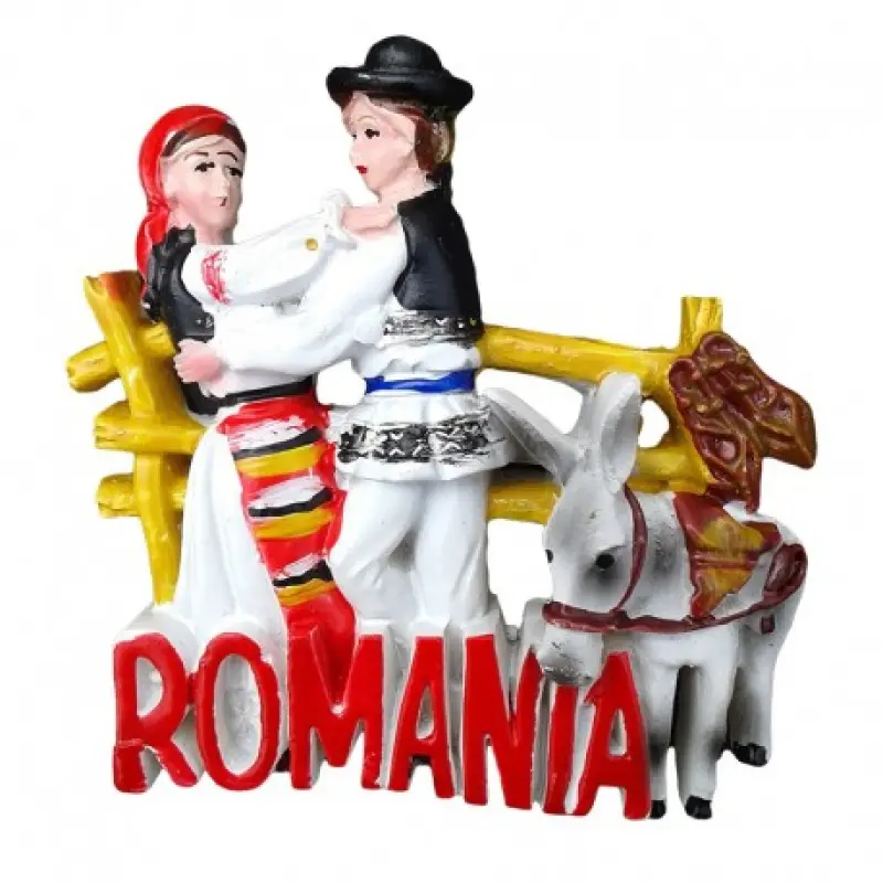 Tarani cu magarus, romania, magnet ceramica, model 785c