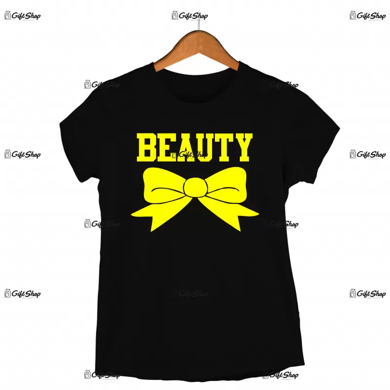 Beauty, tricou cu mesaj