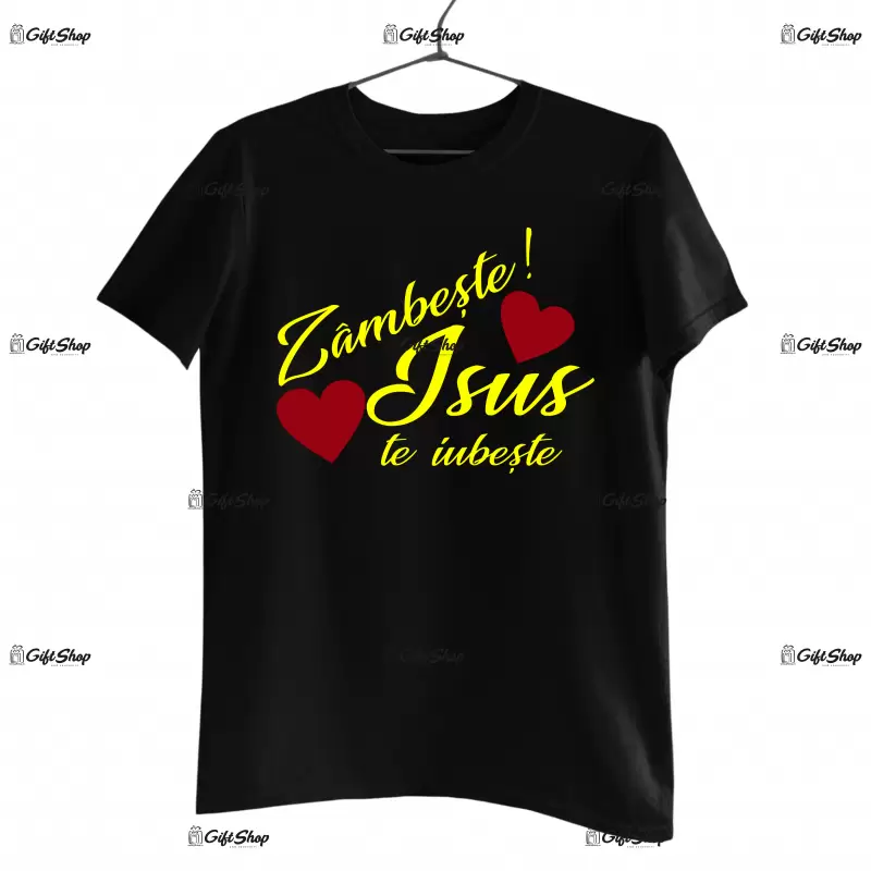 Zambeste! isus te iubeste , tricou cu mesaj