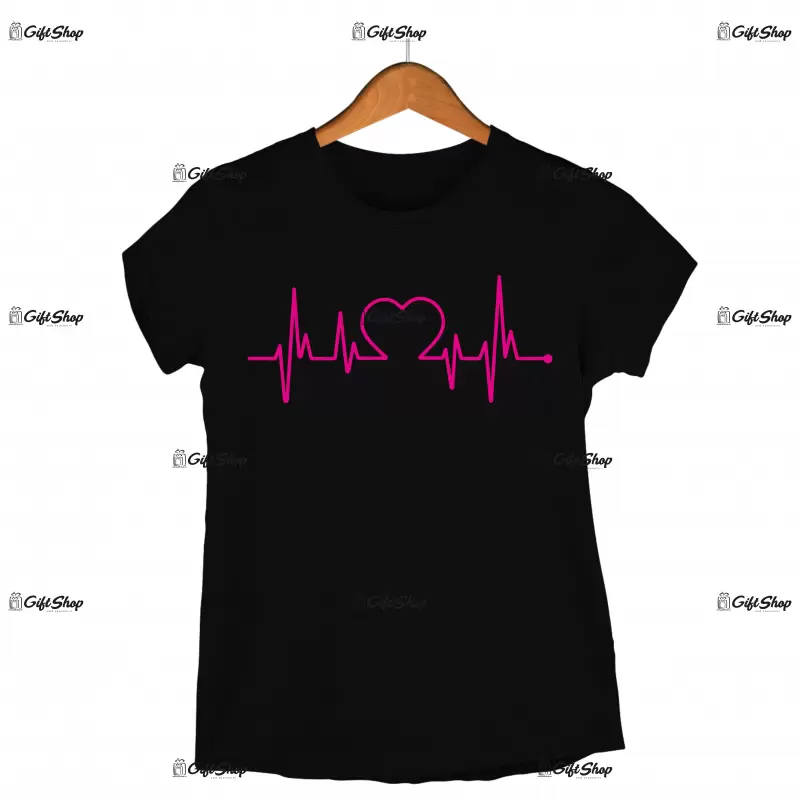 Heart beat , tricou cu mesaj