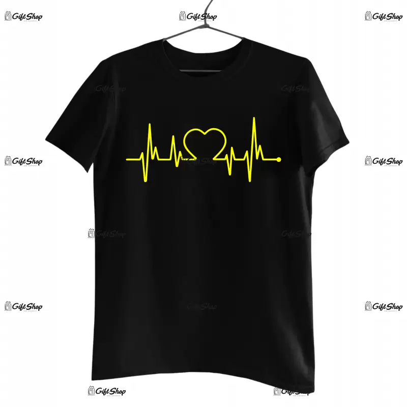 Heart beat , tricou cu mesaj
