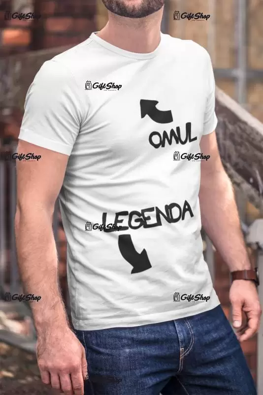 Omul legenda, tricou cu mesaj