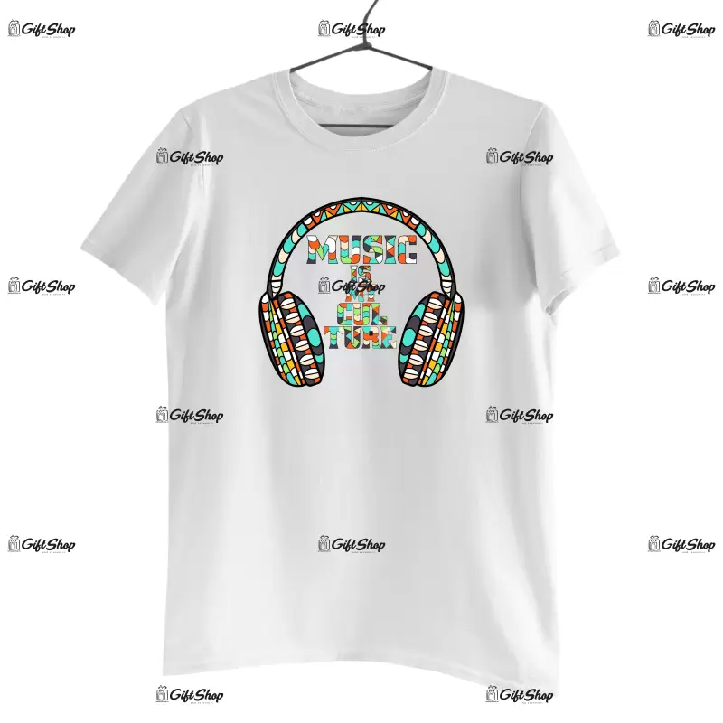 Music is my culture, tricou cu mesaj