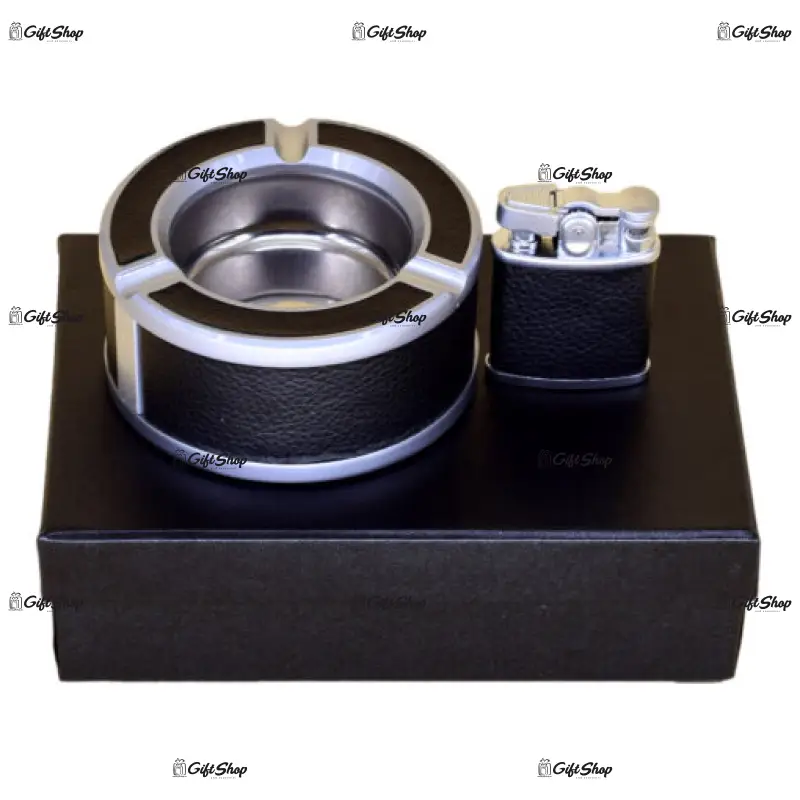 Set cadou 2 piese pentru barbati – scrumiera/bricheta