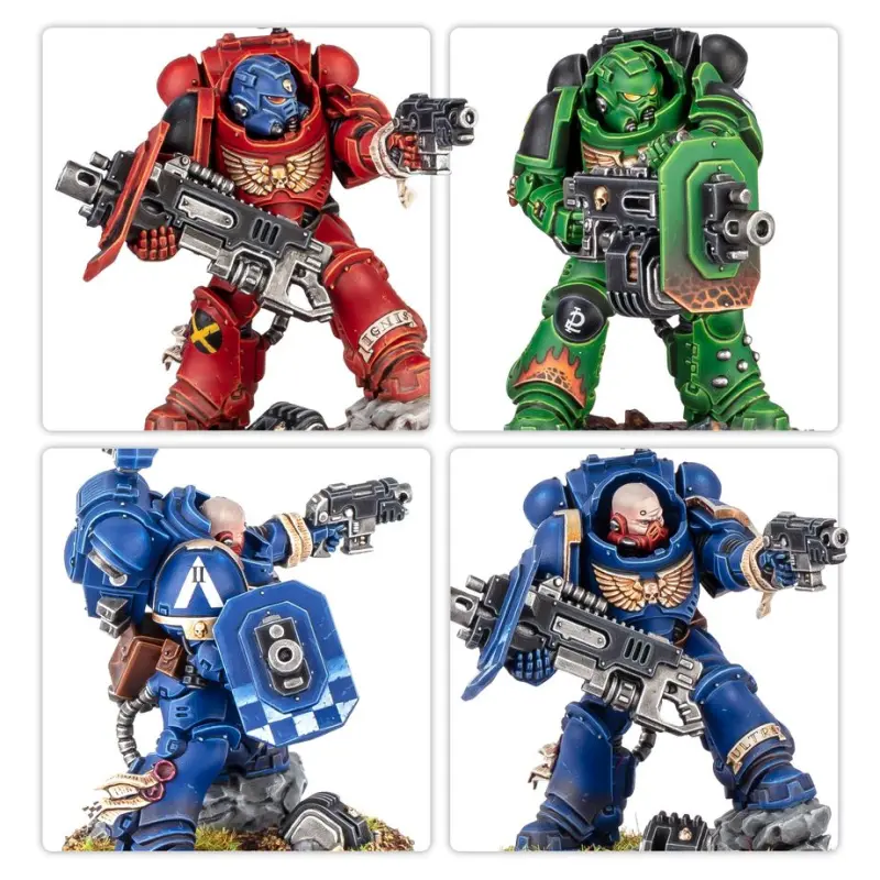Eradicator squad with heavy bolters, space marines, warhammer 40k, games workshop, model 48-110