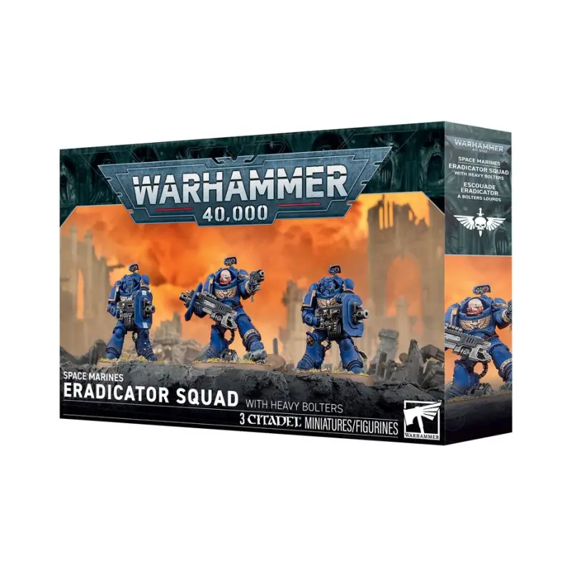 Eradicator squad with heavy bolters, space marines, warhammer 40k, games workshop, model 48-110