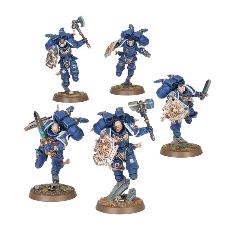 Vanguard veteran squad with jump packs, space marines, warhammer 40k, games workshop, model 48-106