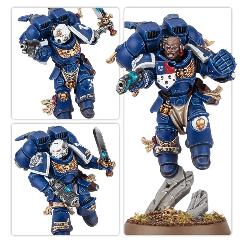 Vanguard veteran squad with jump packs, space marines, warhammer 40k, games workshop, model 48-106