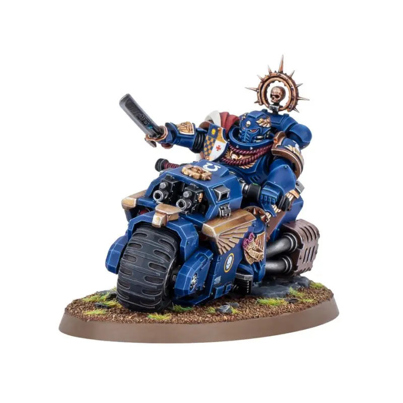 Captain on bike, space marines, warhammer 40k, games workshop, model 48-113